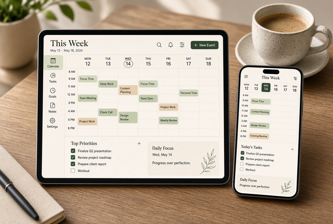 Aplikasi schedule management JUDI28 di tablet dan ponsel